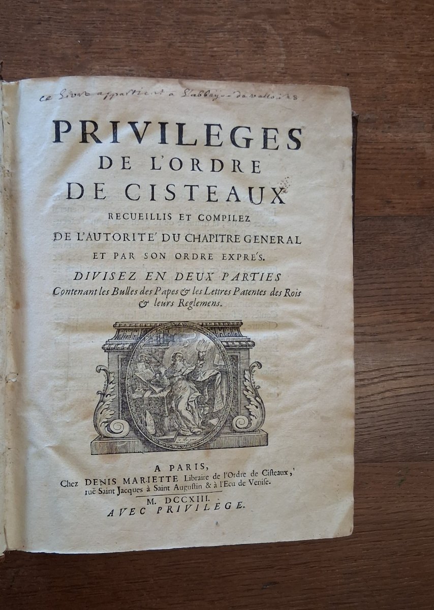 Privilèges de l'ordre de Cisteaux /  1713