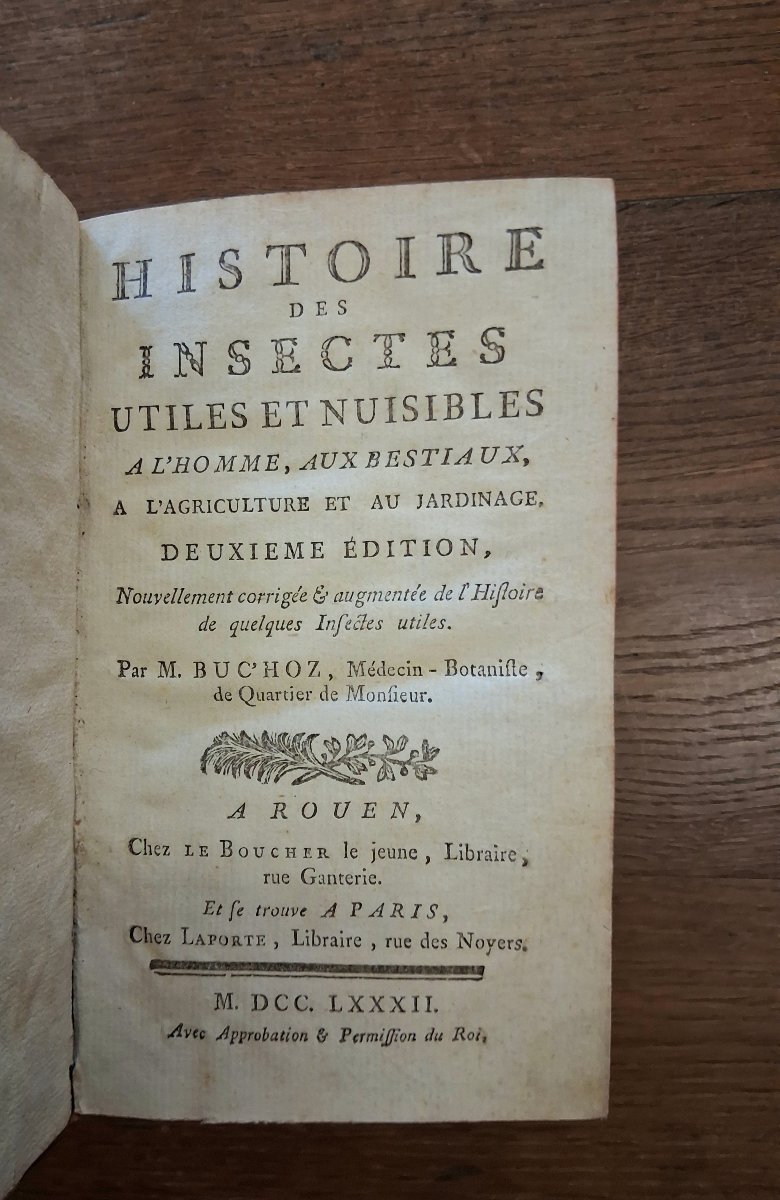 Histoire des insectes utiles et nuisibles   /  1782