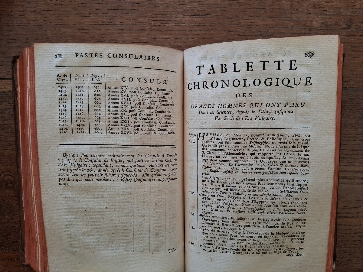 Tablettes chronologiques de l'histoire  universelle  / 1756-photo-2