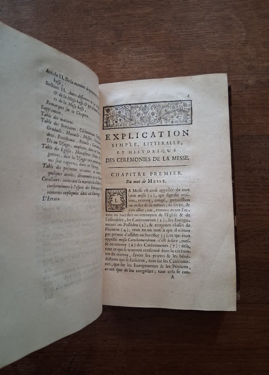 Explication simple , littérale et historique des cérémonies de l'église / 1706-photo-2