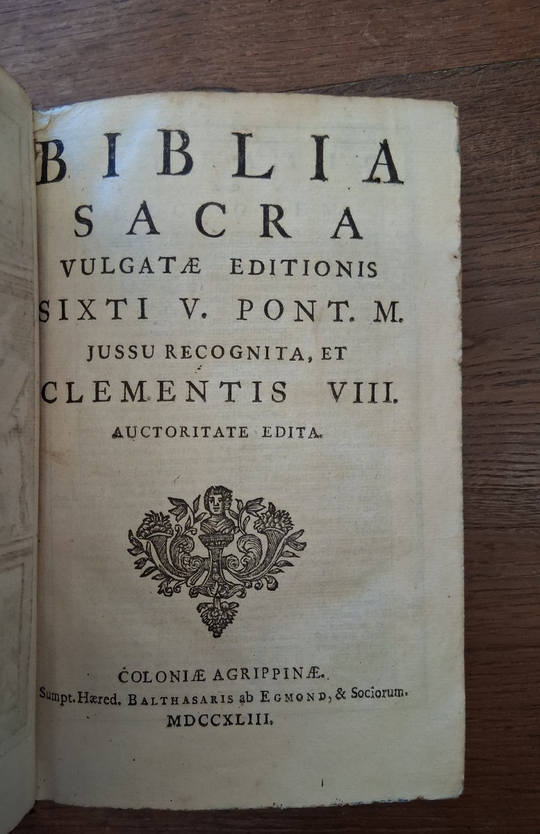 Biblia Sacra  /   1743