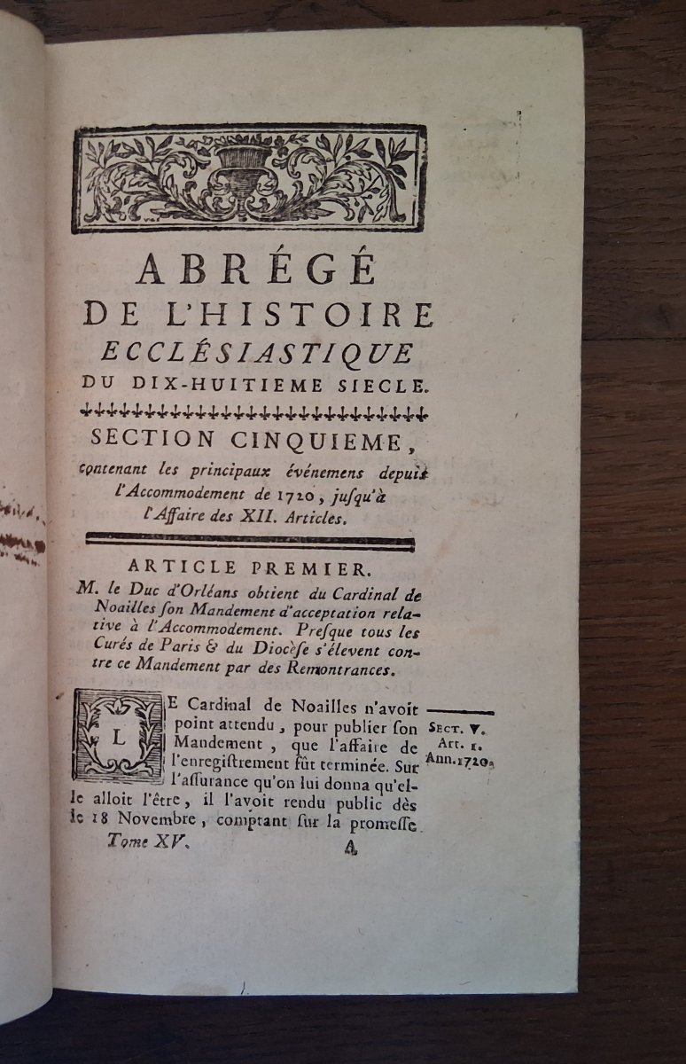 Abrégé de l'histoire ecclésiastique  / 1752-photo-6