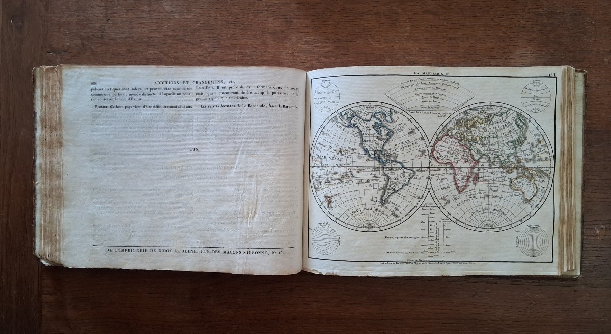 Nouvel Atlas portatif et élémentaire  par Lallemand / 1821-photo-4