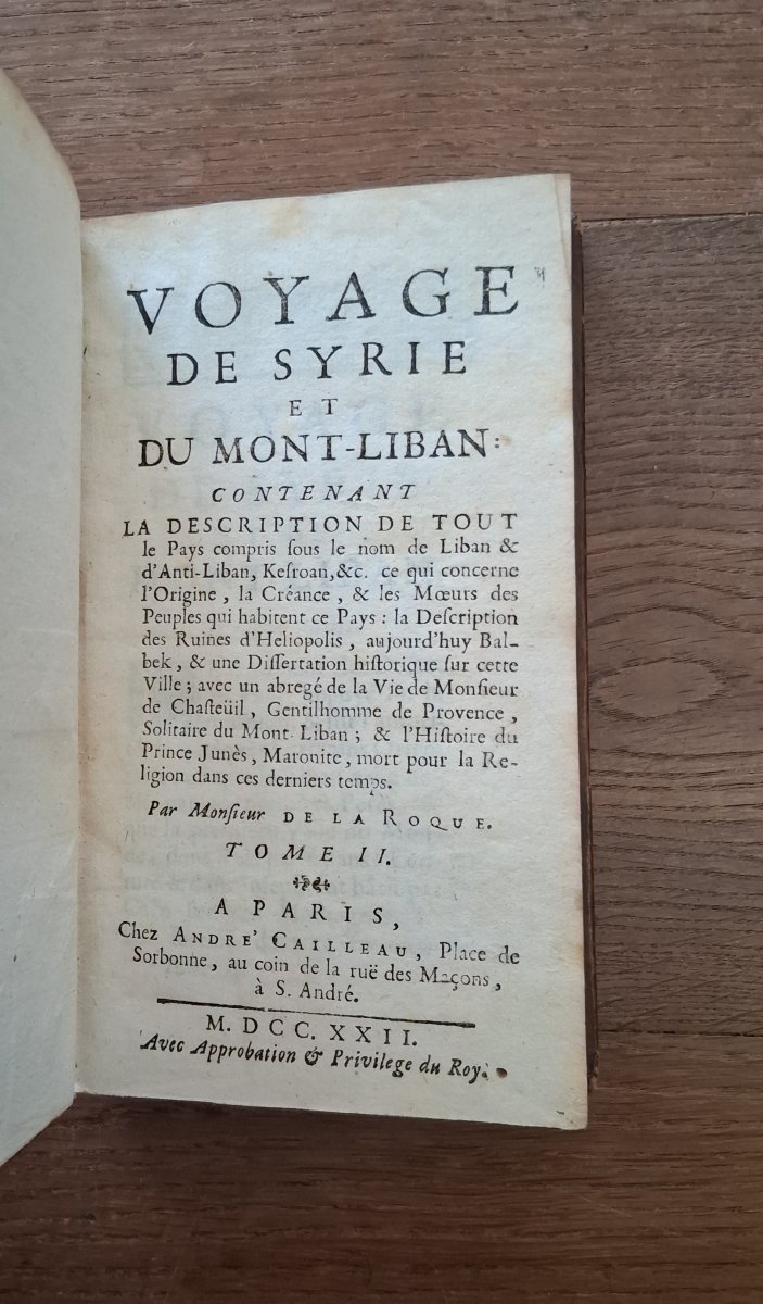 A Journey Through Syria And Mount Lebanon By De La Roque / 1722-photo-4