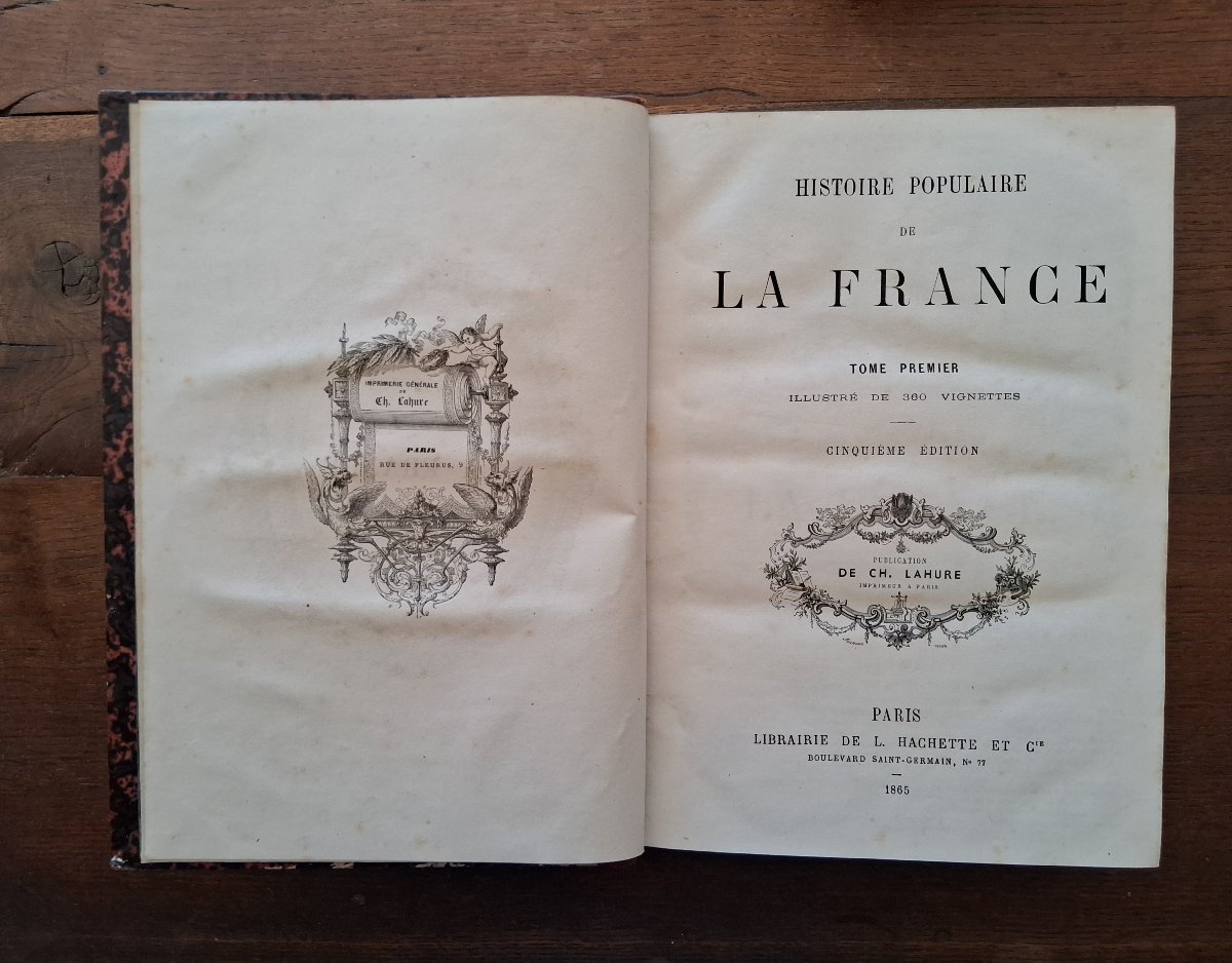 Ensemble  de  6 livres d'histoire  /  1864-1865-photo-4