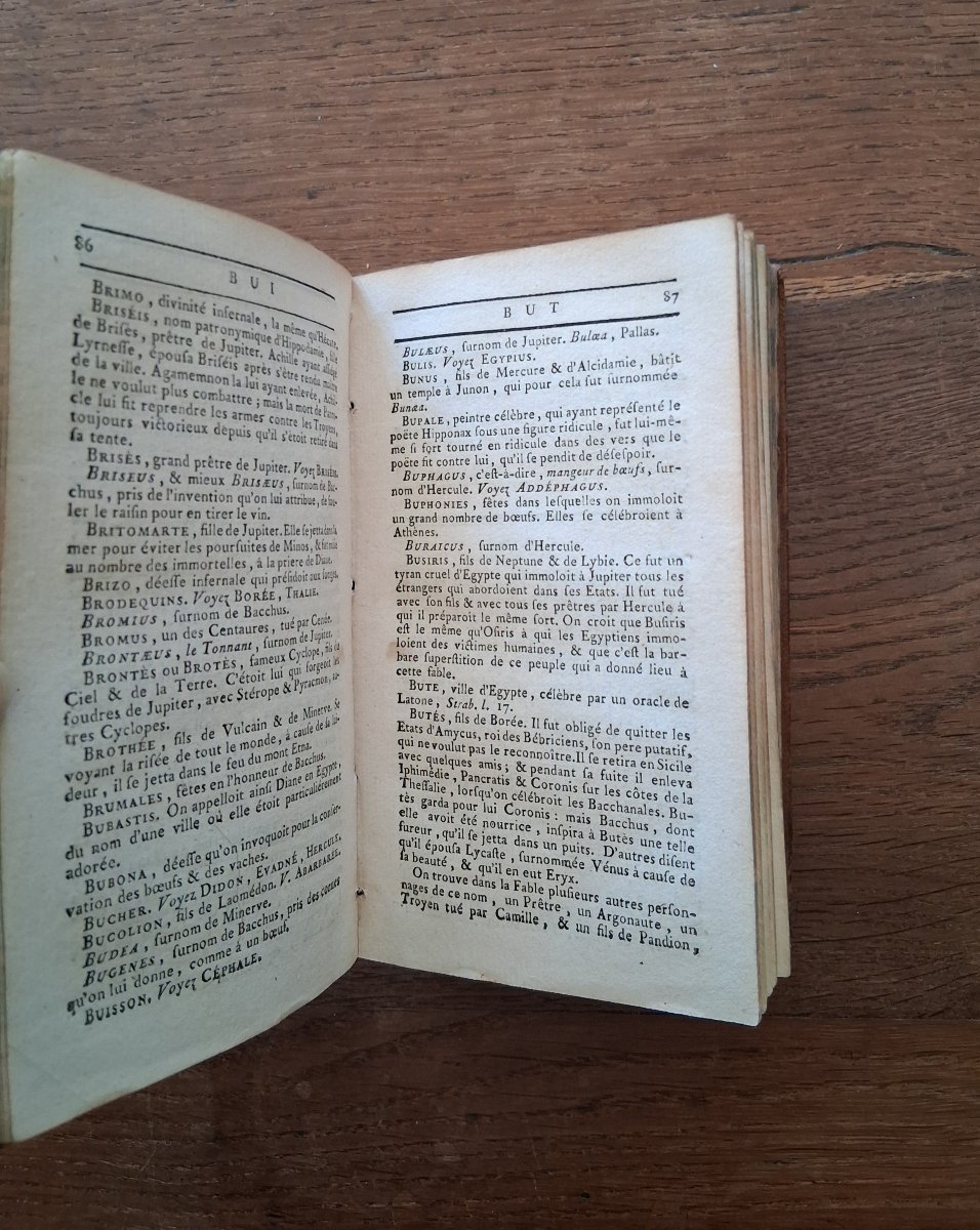 Dictionnaire abrégé de la fable par Chompré  /  1775-photo-3