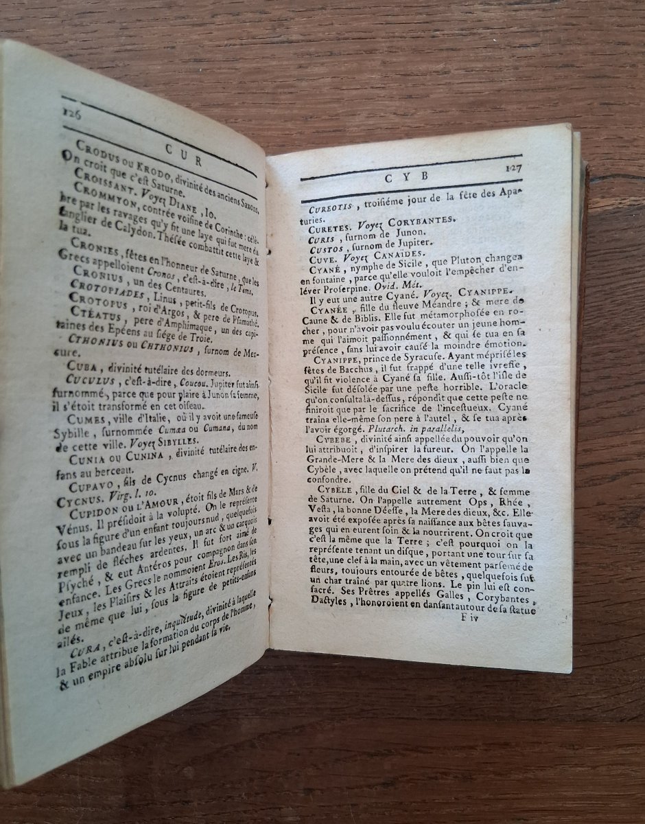 Dictionnaire abrégé de la fable par Chompré  /  1775-photo-4