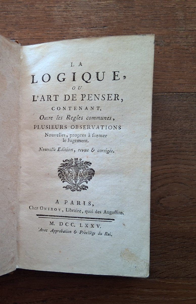 Logic, Or The Art Of Thinking  /1775