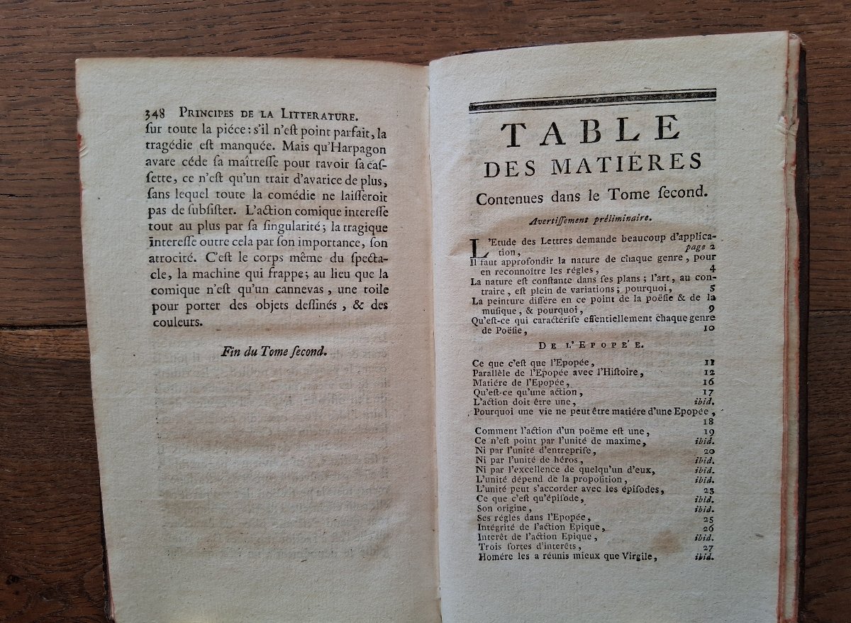 Cours de belles-lettres ou principe de  littérature   /  1755-photo-4