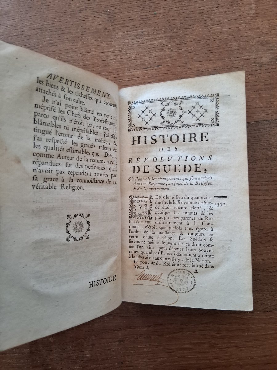 Histoires des révolutions de Suède  / 1772-photo-2
