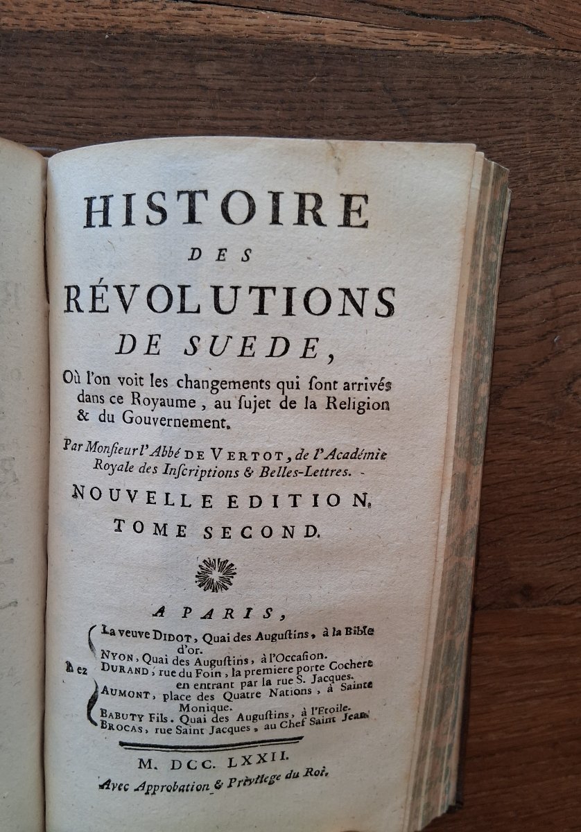 Histoires des révolutions de Suède  / 1772-photo-4