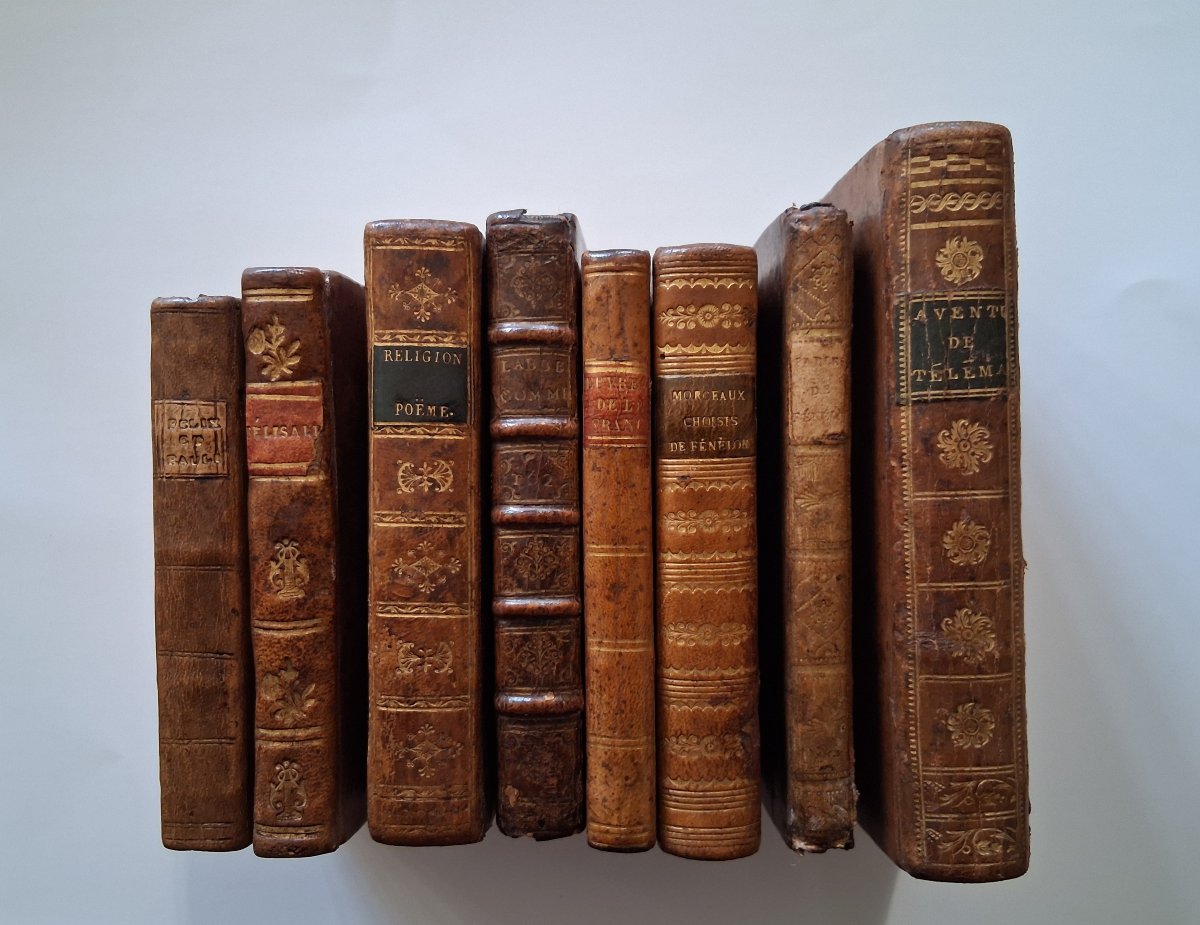 Ensemble de 8 livres /  XVII - XVIII - XIXème