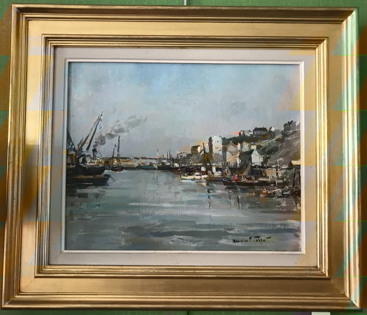 Perrot Maurice  "Le port de Boulogne sur mer"