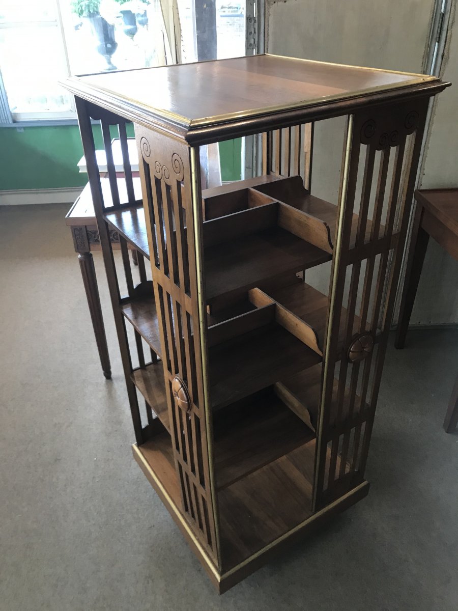 Walnut Revolving Library-photo-4
