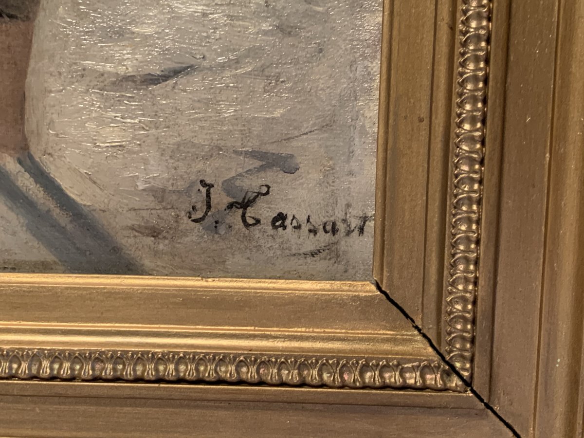 TASSART Jules Edouard "Pêcheuse de crevettes"-photo-2