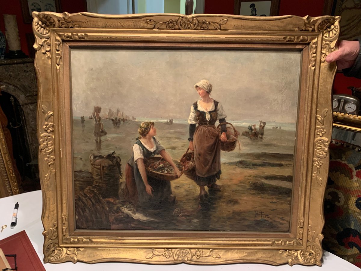 Testu Pierre « retour De Pêche» 