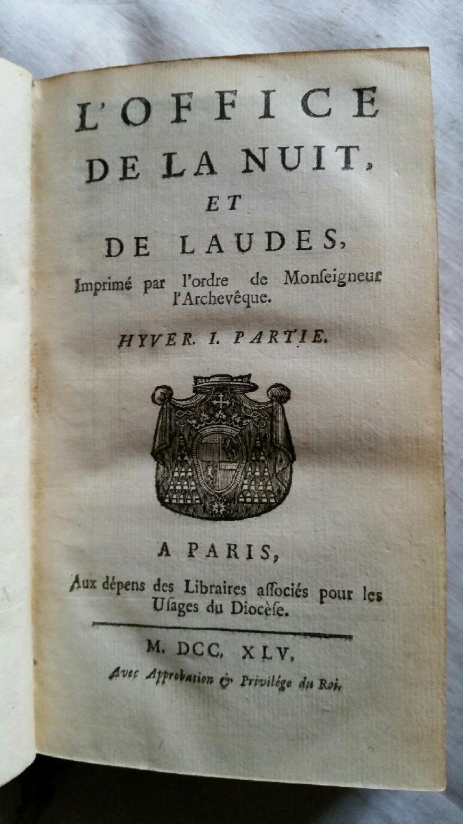  l'Office De La Nuit Et De  Laudes  8 Tomes  Complets  1765       XVIII ème -photo-3