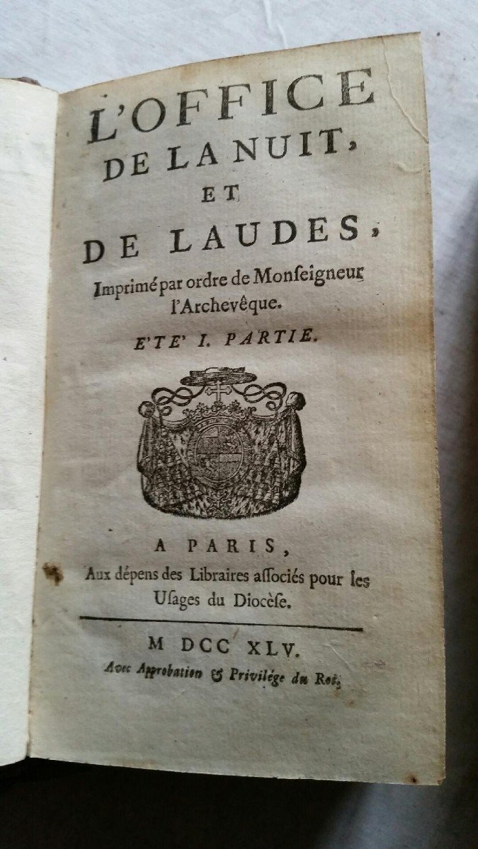  l'Office De La Nuit Et De  Laudes  8 Tomes  Complets  1765       XVIII ème -photo-2