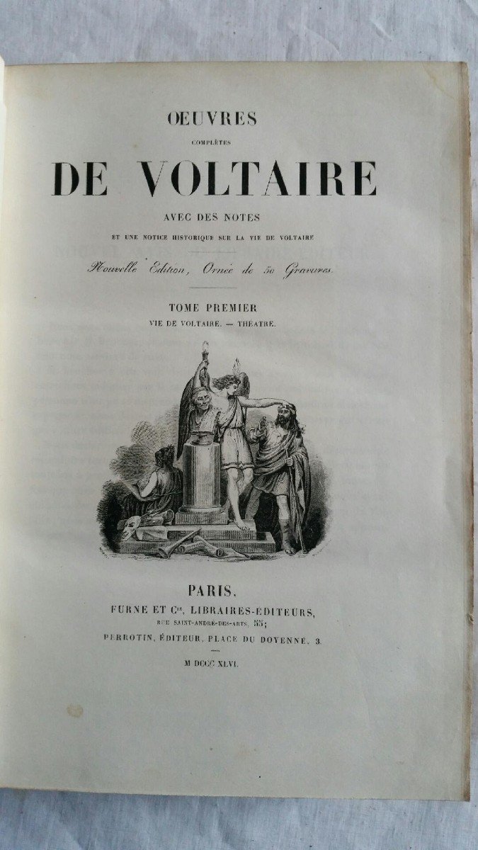 Oeuvres De Voltaire  Ornées  De Gravures   1846  -photo-2