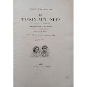 Du Tonkin Aux Indes  Prince Henri d'Orléans 1898  60 Euros