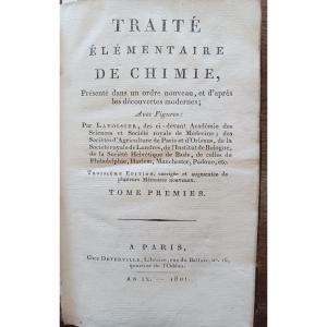 Traité élémentaire De Chimie   1801  60 Euros