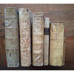 Ensemble de 6 Livres  XVII et XVIIIème