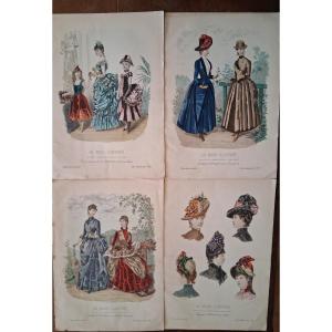 Ensemble de 27 Gravures de Mode 