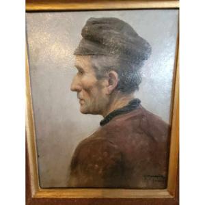 Maroniez Georges  /  Portrait d'un marin-  XIXème