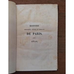 History Of Paris / Atlas- 1839