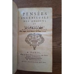 Ingenious Thoughts Of The Ancients And Moderns / 1787