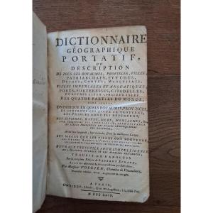 Portable Geographical Dictionary By Vosgien / 1749