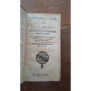 Codicille d'or ou petit recueil / 1665