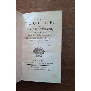 La logique ou l'art de penser /1775