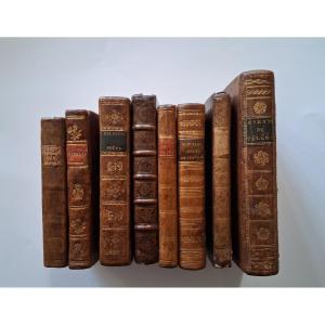 Set Of 8 Books / 17th–18th–19th Centuries
