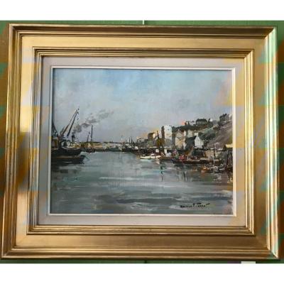 Perrot Maurice  "Le port de Boulogne sur mer"