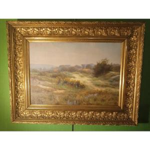 Francois De Montholon (1856-1940) Dunes à Wissant