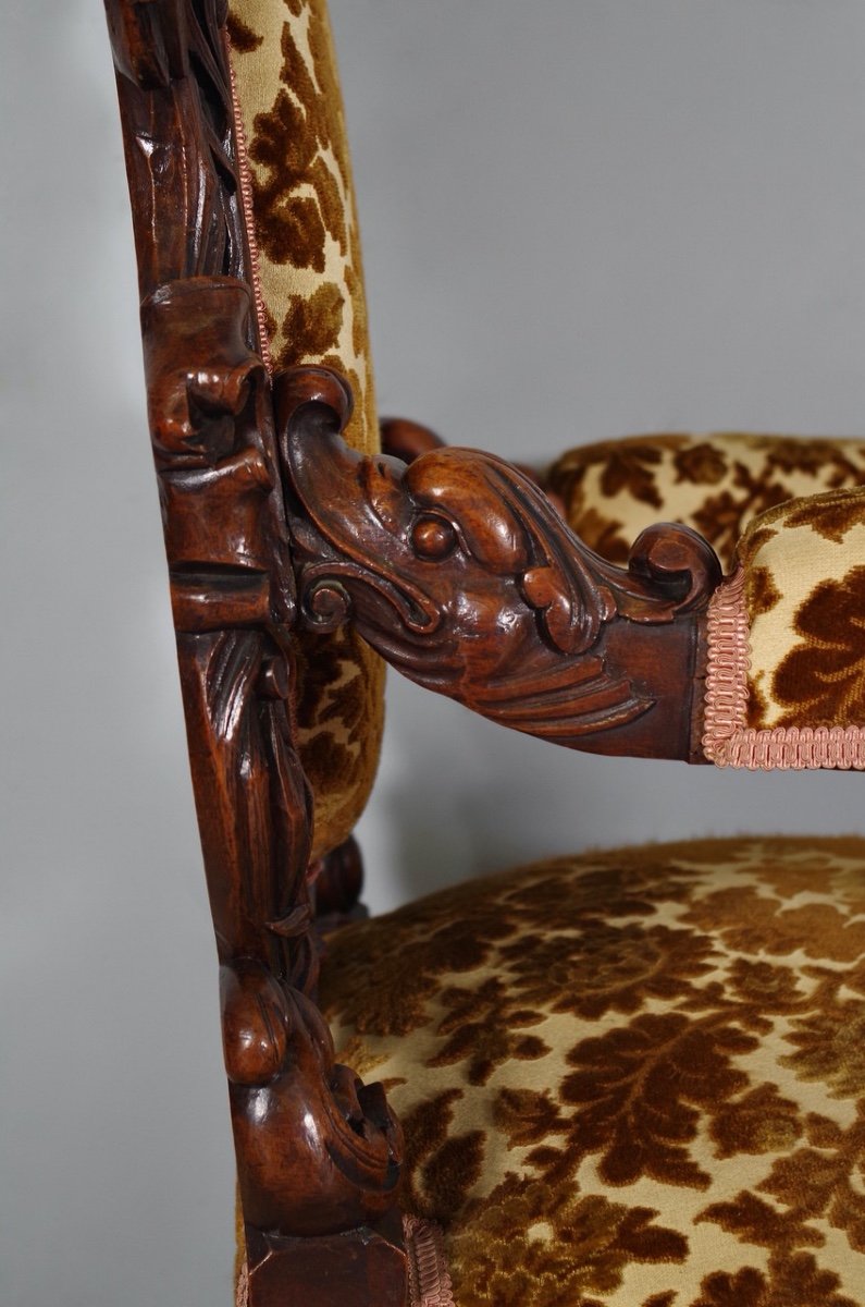 Pair Of Renaissance Style Ceremonial Armchairs-photo-7