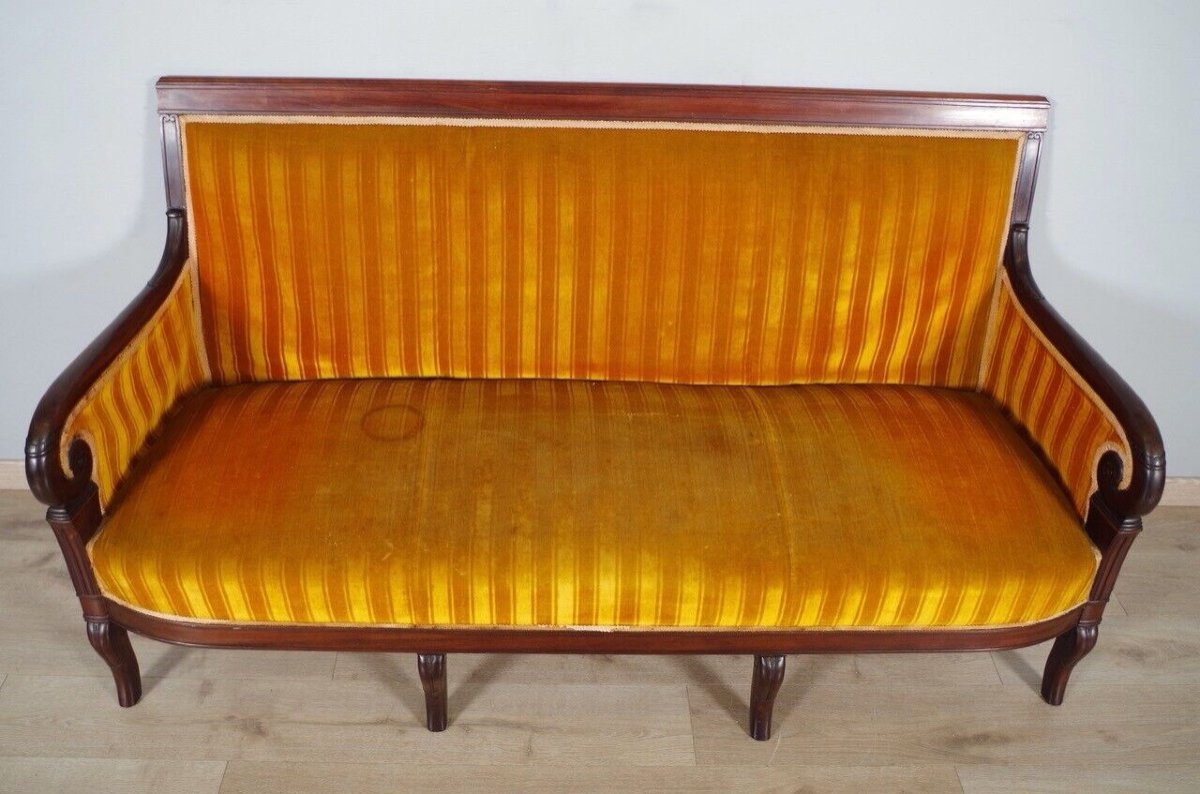 Mahogany Empire Period Sofa-photo-2