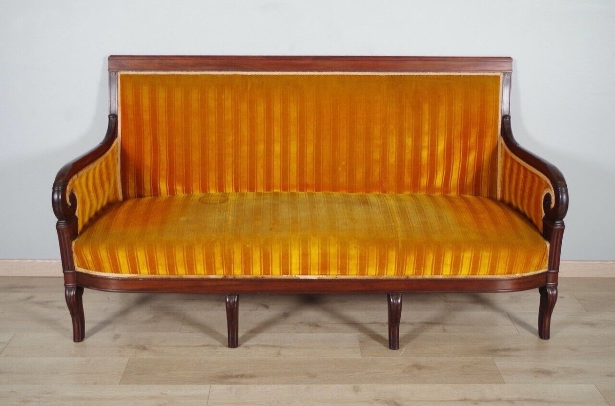 Mahogany Empire Period Sofa