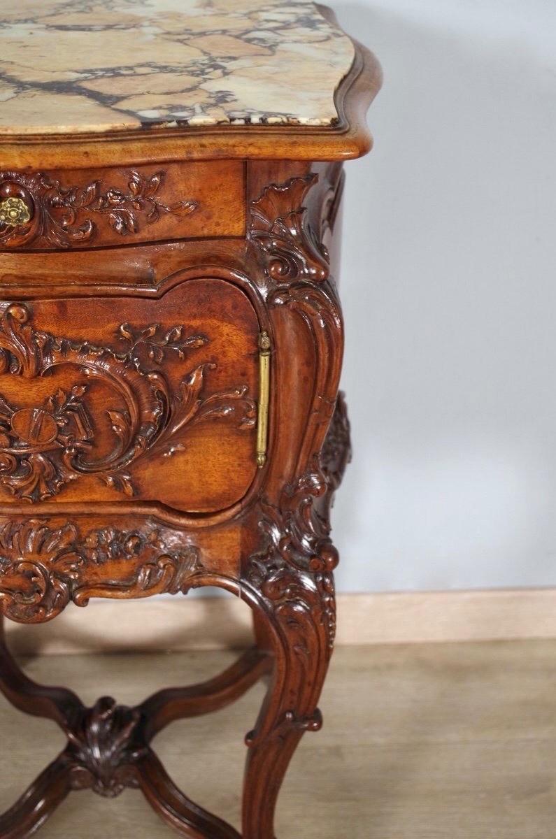 Rocaille Style Bedside Table 1900-photo-3