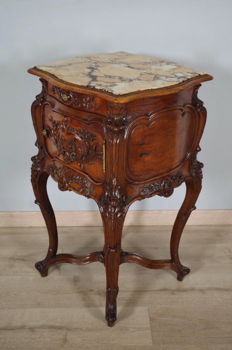 Rocaille Style Bedside Table 1900-photo-7