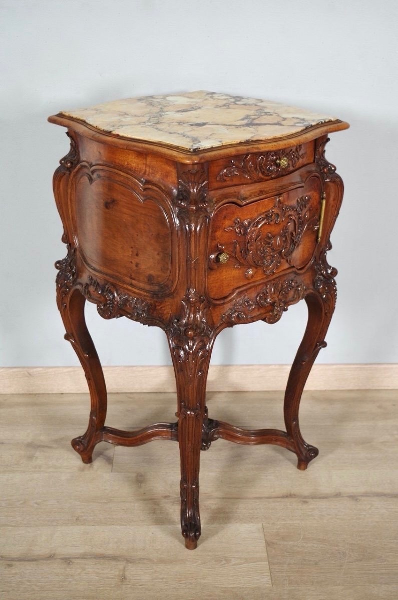 Rocaille Style Bedside Table 1900-photo-3