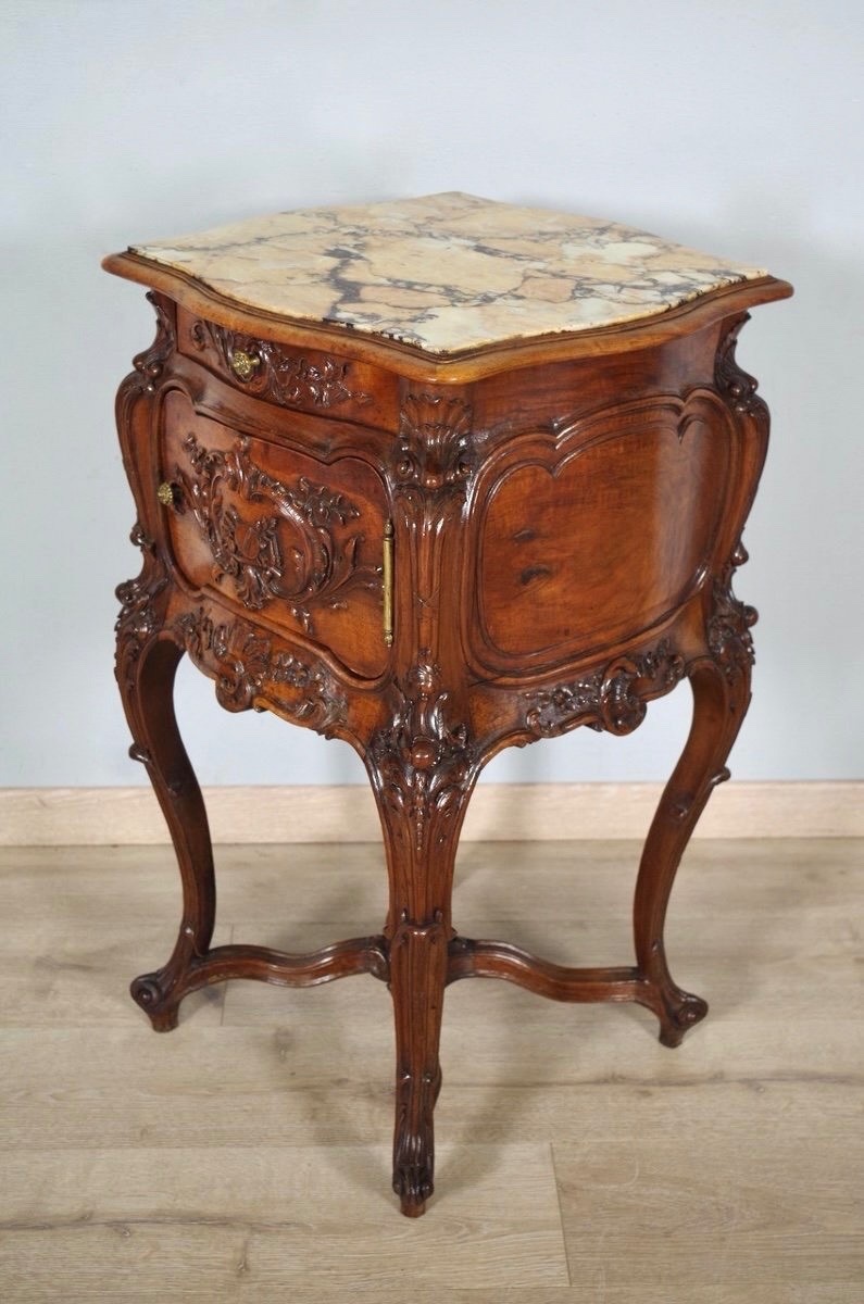 Rocaille Style Bedside Table 1900-photo-6