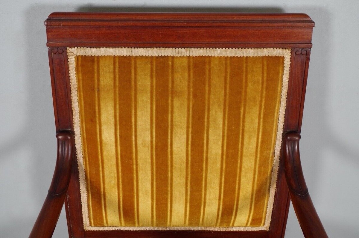 Quatre Fauteuils époque Empire-photo-3