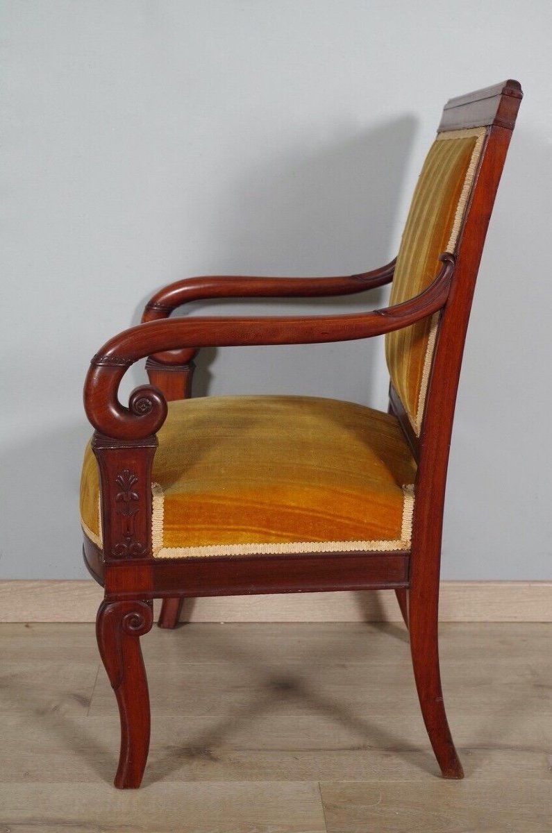 Four Empire Period Armchairs-photo-6