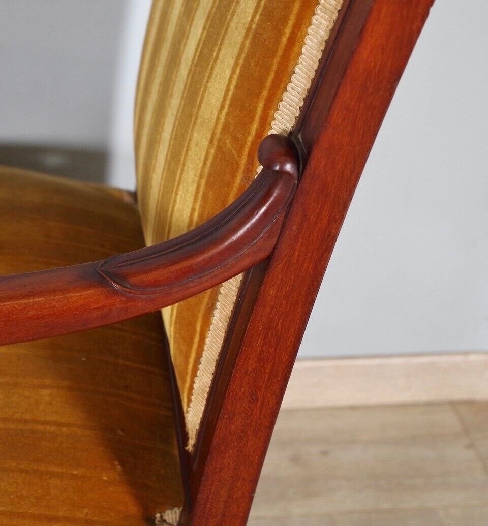 Quatre fauteuils époque Empire-photo-6