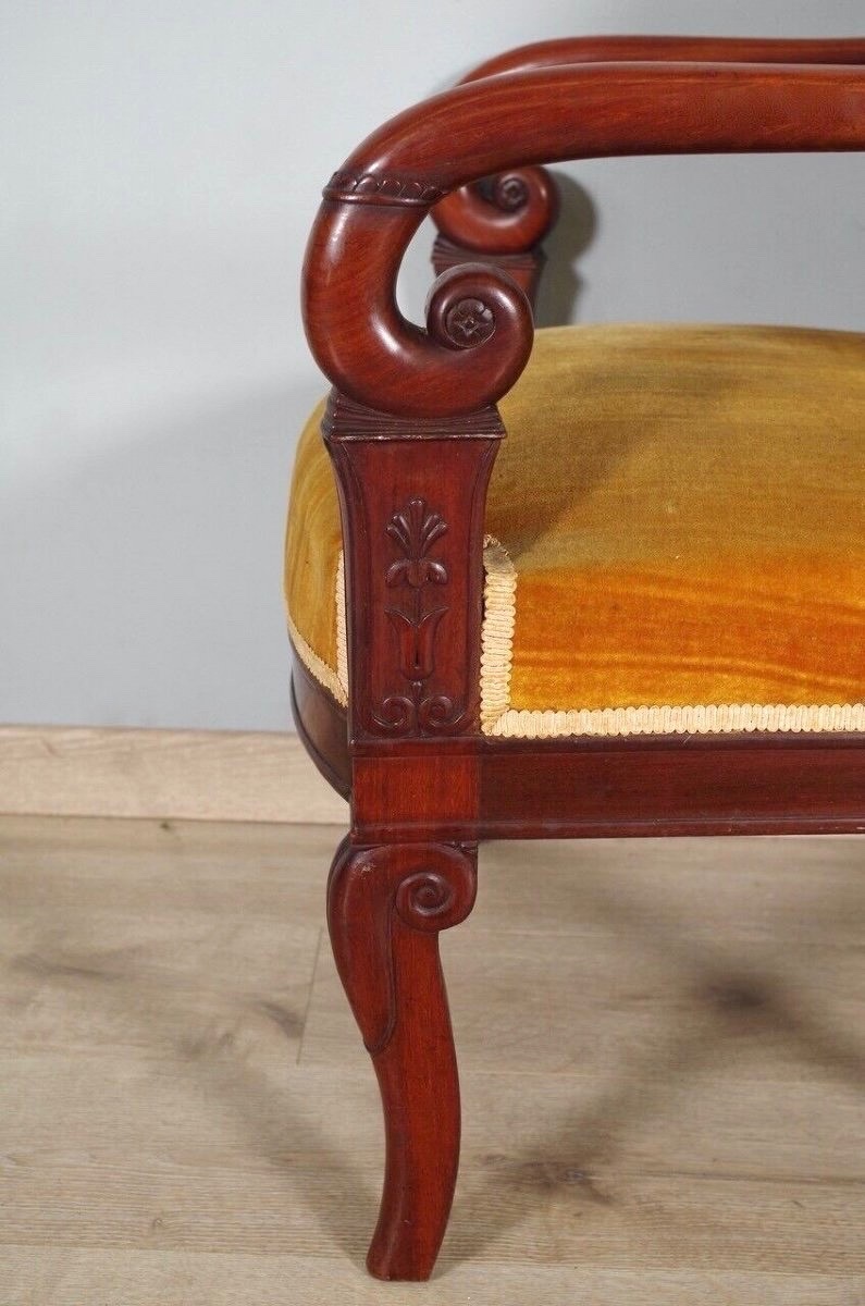 Quatre fauteuils époque Empire-photo-7