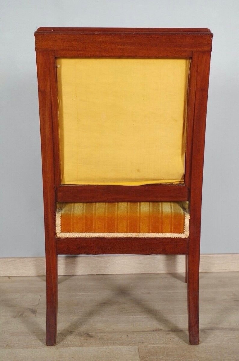 Quatre fauteuils époque Empire-photo-8