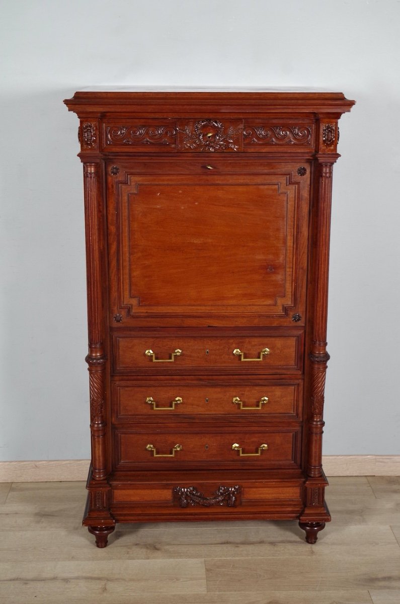 Krieger - Louis XVI Style Mahogany Secretaire-photo-2