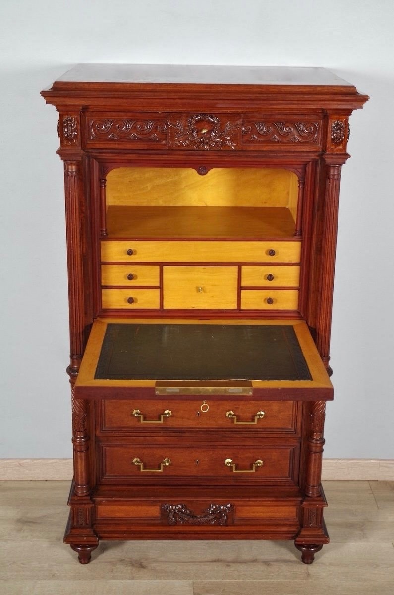 Krieger - Louis XVI Style Mahogany Secretaire-photo-2